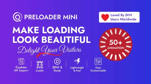 QuikNexa Divi Preloader Mini
